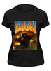 Заказать женскую футболку в Москве. Футболка классическая Doom game от Leichenwagen - готовые дизайны и нанесение принтов.