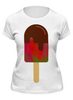 Заказать женскую футболку в Москве. Футболка классическая Ice-Ice-Ice Cream от Pinky-Winky - готовые дизайны и нанесение принтов.