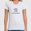 Заказать женскую футболку в Москве. Футболка классическая PEUGEOT от DESIGNER   - готовые дизайны и нанесение принтов.