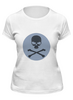 Заказать женскую футболку в Москве. Футболка классическая Skull от YellowCloverShop - готовые дизайны и нанесение принтов.