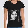 Заказать женскую футболку в Москве. Футболка классическая John Lennon от Goser - готовые дизайны и нанесение принтов.
