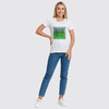 Заказать женскую футболку в Москве. Футболка классическая green square от 251164@mail.ru - готовые дизайны и нанесение принтов.