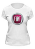Заказать женскую футболку в Москве. Футболка классическая FIAT  от DESIGNER   - готовые дизайны и нанесение принтов.