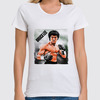 Заказать женскую футболку в Москве. Футболка классическая Bruce Lee от Leichenwagen - готовые дизайны и нанесение принтов.