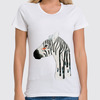 Заказать женскую футболку в Москве. Футболка классическая зебра от anna_bell - готовые дизайны и нанесение принтов.