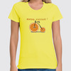 Заказать женскую футболку в Москве. Футболка классическая Апельсиновый велосипед от con.tur.one@gmail.com - готовые дизайны и нанесение принтов.