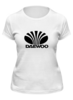 Заказать женскую футболку в Москве. Футболка классическая Daewoo от THE_NISE  - готовые дизайны и нанесение принтов.