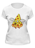 Заказать женскую футболку в Москве. Футболка классическая Пицца от trugift - готовые дизайны и нанесение принтов.