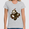 Заказать женскую футболку в Москве. Футболка классическая Panda Girl от Leichenwagen - готовые дизайны и нанесение принтов.