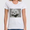 Заказать женскую футболку в Москве. Футболка классическая Marilyn Monroe от avagardner - готовые дизайны и нанесение принтов.