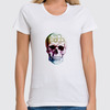 Заказать женскую футболку в Москве. Футболка классическая черепушка от THE_NISE  - готовые дизайны и нанесение принтов.