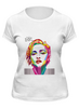 Заказать женскую футболку в Москве. Футболка классическая Madonna от Fedor - готовые дизайны и нанесение принтов.