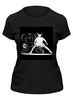 Заказать женскую футболку в Москве. Футболка классическая Демон и ангел играют в баскетбол от karpicloudnew@gmail.com - готовые дизайны и нанесение принтов.