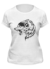 Заказать женскую футболку в Москве. Футболка классическая Волчий оскал от ingenervolos@gmail.com - готовые дизайны и нанесение принтов.