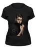 Заказать женскую футболку в Москве. Футболка классическая Justin Bieber от buhonow - готовые дизайны и нанесение принтов.