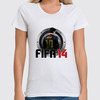 Заказать женскую футболку в Москве. Футболка классическая FIFA 14 от THE_NISE  - готовые дизайны и нанесение принтов.