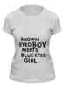 Заказать женскую футболку в Москве. Футболка классическая brown-eyed boy от barddak - готовые дизайны и нанесение принтов.