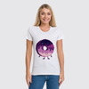 Заказать женскую футболку в Москве. Футболка классическая Космический Пончик (Space Donut) от coolmag - готовые дизайны и нанесение принтов.