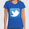 Заказать женскую футболку в Москве. Футболка классическая Twitter от Jimmy Flash - готовые дизайны и нанесение принтов.