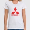 Заказать женскую футболку в Москве. Футболка классическая MITSUBISHI от DESIGNER   - готовые дизайны и нанесение принтов.