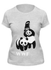 Заказать женскую футболку в Москве. Футболка классическая WWF Panda от Leichenwagen - готовые дизайны и нанесение принтов.