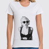 Заказать женскую футболку в Москве. Футболка классическая Lady Gaga от tatianany - готовые дизайны и нанесение принтов.