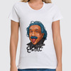 Заказать женскую футболку в Москве. Футболка классическая Эйнштейн от science - готовые дизайны и нанесение принтов.