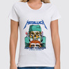 Заказать женскую футболку в Москве. Футболка классическая Metallica от Leichenwagen - готовые дизайны и нанесение принтов.