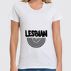 Заказать женскую футболку в Москве. Футболка классическая Lesbian (BLACK) от ZakonVash - готовые дизайны и нанесение принтов.