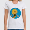 Заказать женскую футболку в Москве. Футболка классическая Пчелка от mrs-snit@yandex.ru - готовые дизайны и нанесение принтов.