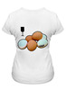 Заказать женскую футболку в Москве. Футболка классическая Яички от Wax  - готовые дизайны и нанесение принтов.