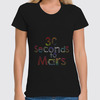 Заказать женскую футболку в Москве. Футболка классическая 30 seconds to Mars от Fedor - готовые дизайны и нанесение принтов.