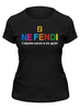Заказать женскую футболку в Москве. Футболка классическая ◈ NE FENDI ◈ от balden - готовые дизайны и нанесение принтов.
