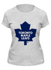 Заказать женскую футболку в Москве. Футболка классическая Toronto Maple Leafs / NHL Canada от KinoArt - готовые дизайны и нанесение принтов.
