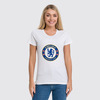 Заказать женскую футболку в Москве. Футболка классическая Chelsea FC от THE_NISE  - готовые дизайны и нанесение принтов.