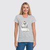 Заказать женскую футболку в Москве. Футболка классическая Dog Shih Tzu от T-shirt print  - готовые дизайны и нанесение принтов.