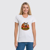 Заказать женскую футболку в Москве. Футболка классическая Гамбургер от THE_NISE  - готовые дизайны и нанесение принтов.
