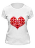 Заказать женскую футболку в Москве. Футболка классическая Сердце геометрическое от Анна - готовые дизайны и нанесение принтов.