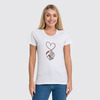 Заказать женскую футболку в Москве. Футболка классическая Мышки-неразлучники от Даша Майер - готовые дизайны и нанесение принтов.