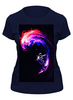 Заказать женскую футболку в Москве. Футболка классическая Космонавт  от THE_NISE  - готовые дизайны и нанесение принтов.