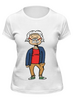 Заказать женскую футболку в Москве. Футболка классическая Энштейн от oseev - готовые дизайны и нанесение принтов.