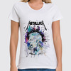 Заказать женскую футболку в Москве. Футболка классическая Metallica от roxy - готовые дизайны и нанесение принтов.