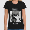 Заказать женскую футболку в Москве. Футболка классическая Nirvana Bleach album t-shirt от rancid - готовые дизайны и нанесение принтов.