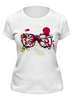 Заказать женскую футболку в Москве. Футболка классическая Пляжные очки от denis01001 - готовые дизайны и нанесение принтов.