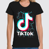 Заказать женскую футболку в Москве. Футболка классическая TIK TOK (Tik Tok video) от vista12761@rambler.ru - готовые дизайны и нанесение принтов.