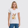 Заказать женскую футболку в Москве. Футболка классическая Pam-pam-pam-pa-pa... Chihuahua! от Evgenia Bandagnomych - готовые дизайны и нанесение принтов.