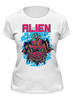 Заказать женскую футболку в Москве. Футболка классическая ❖ ALIEN ❖ от balden - готовые дизайны и нанесение принтов.