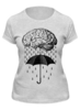 Заказать женскую футболку в Москве. Футболка классическая Brain rain от geekbox - готовые дизайны и нанесение принтов.