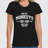 Заказать женскую футболку в Москве. Футболка классическая Arctic Monkeys от geekbox - готовые дизайны и нанесение принтов.