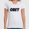 Заказать женскую футболку в Москве. Футболка классическая OBEY  от DESIGNER   - готовые дизайны и нанесение принтов.